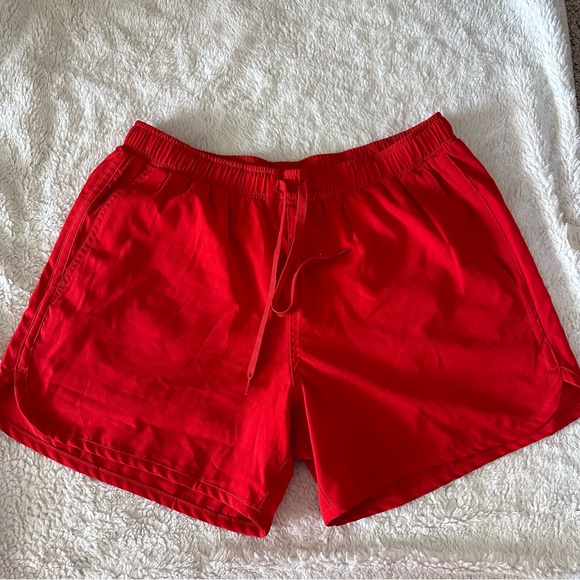 OG LAVA RED Kortni Jeane Retro Swim Shorts - Picture 1 of 3